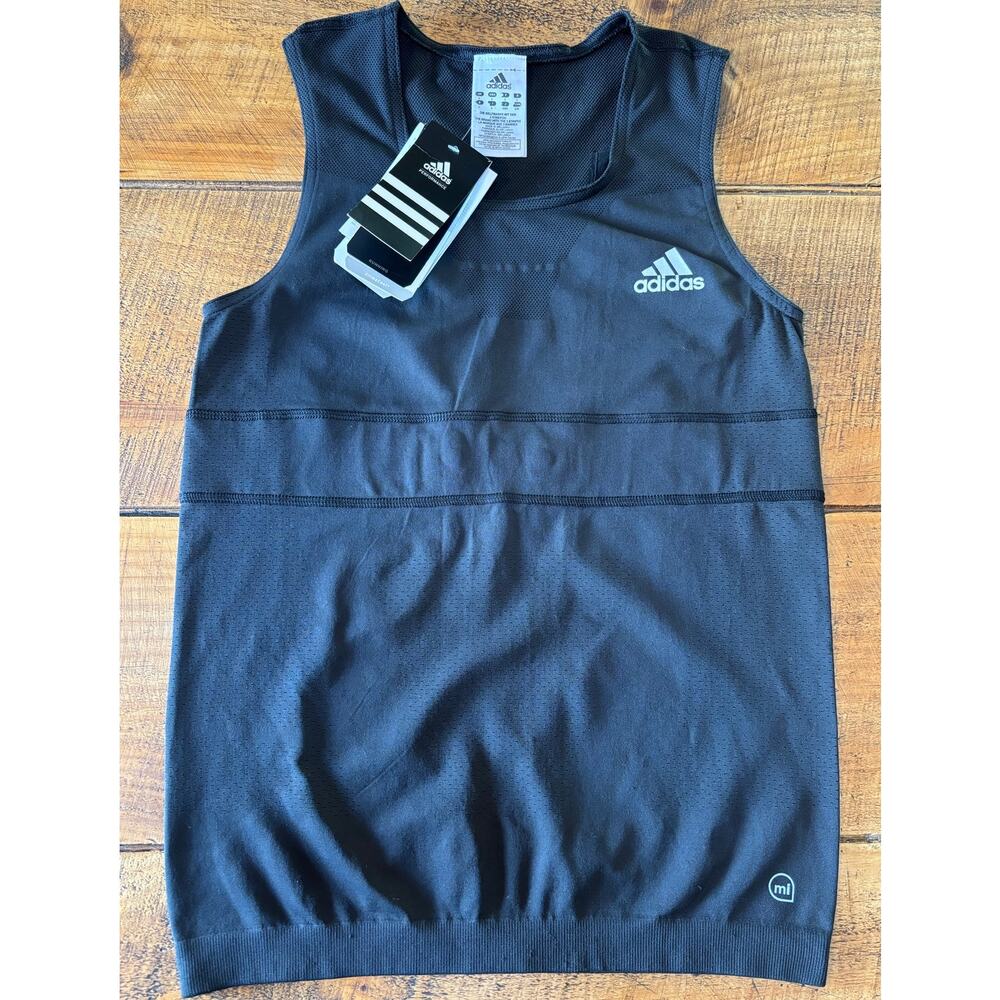 Adidas NWT Performance‎ Running Tank Heart Monitoring Sensors Micoach Large
